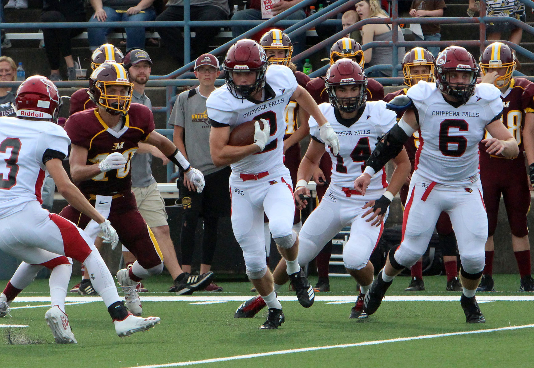 Chi-Hi football at Menomonie 8-31-18